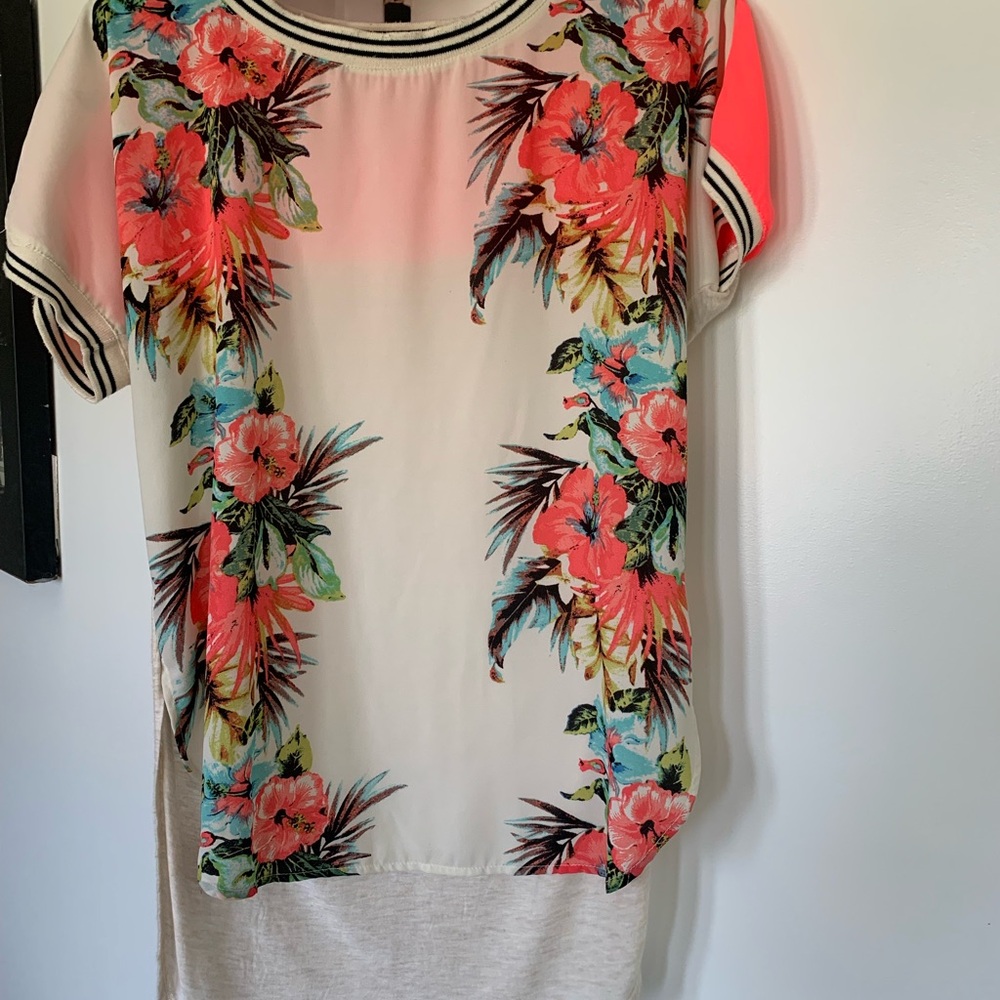 Rewind Cream Pink Graphic Polo T-Shirt